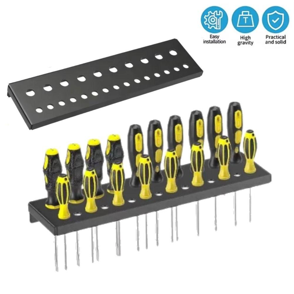 Rustproof Screwdriver Organizer Tool Storage Rack  for Garden Garage Workshop Tool Chest Workbench