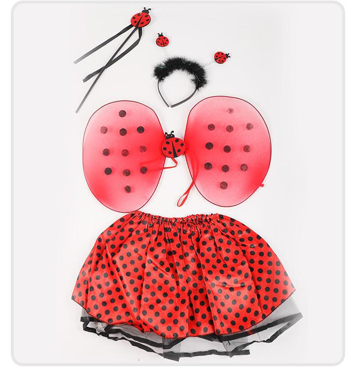 Erhältlich: Damen Marienkäfer Flügel Kostüm für Abschlussball-Aufführungen