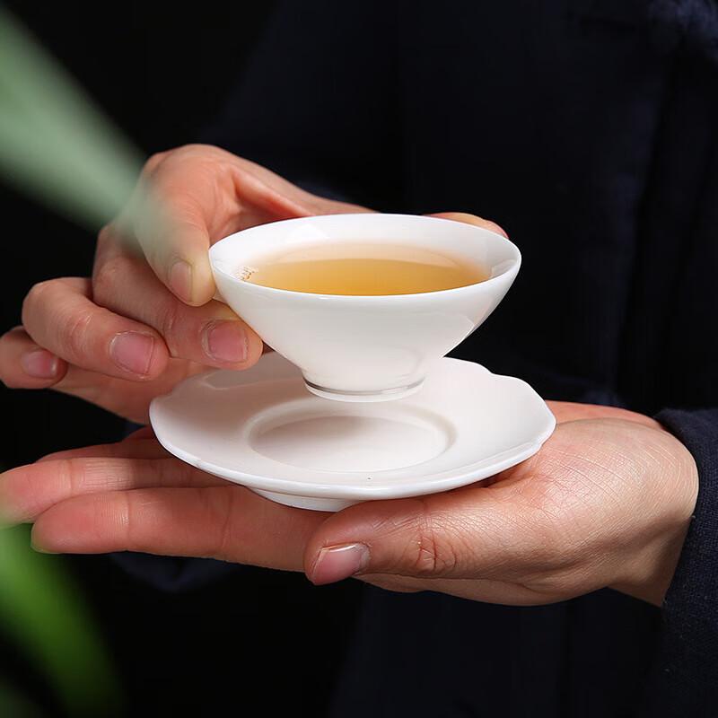 Chaxun Auspicious White Porcelain Teacup