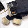 Women's Fleece-Lined High-Waisted Skinny Jeans - Extra Thick Lambswool Winter Pants 2024