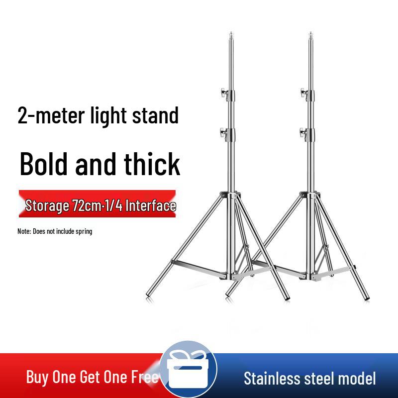 Reinforced 2.8m Stainless Steel Light Stand with Magic Legs for Flash Photography