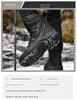 Unisex wysokie zimowe buty trekkingowe - ciepłe, modne, duże rozmiary śniegowców