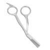 2 in 1 Eyebrow Scissors with Comb Ergonomic Handle Stainless Steel Brows Trimmer for Men Women