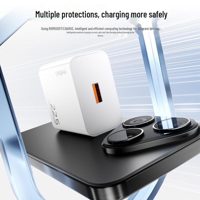 CangHua 22.5W USB-A Fast Charger Set with Type-C Cable