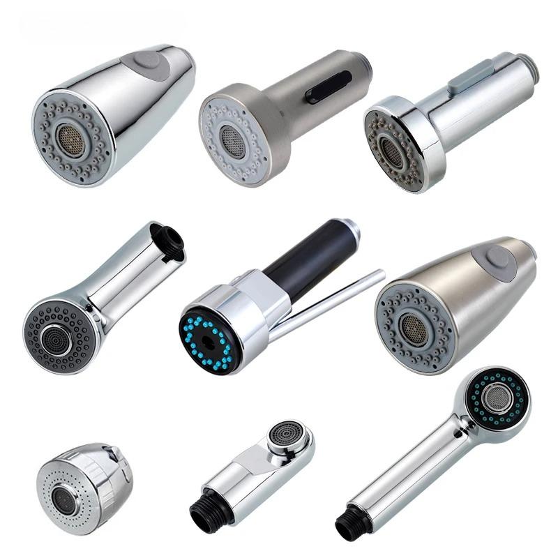 Multiple Options ABS Kitchen Tap Pull Out Parts Kitchen Faucet Replacement Parts Faucet Accessorie Spouts Kitchen Faucet Nozzle