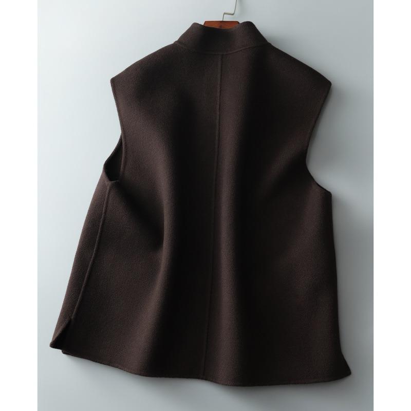 Women S Workwear Style Wool Vest With Big Pockets
