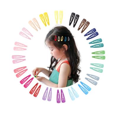MAYCREATE 40 Pcs Hair Clips for Girls Kids Metal Snap Barrettes, Assorted Candy Color 2 Inch No Slip Hair Accessories
