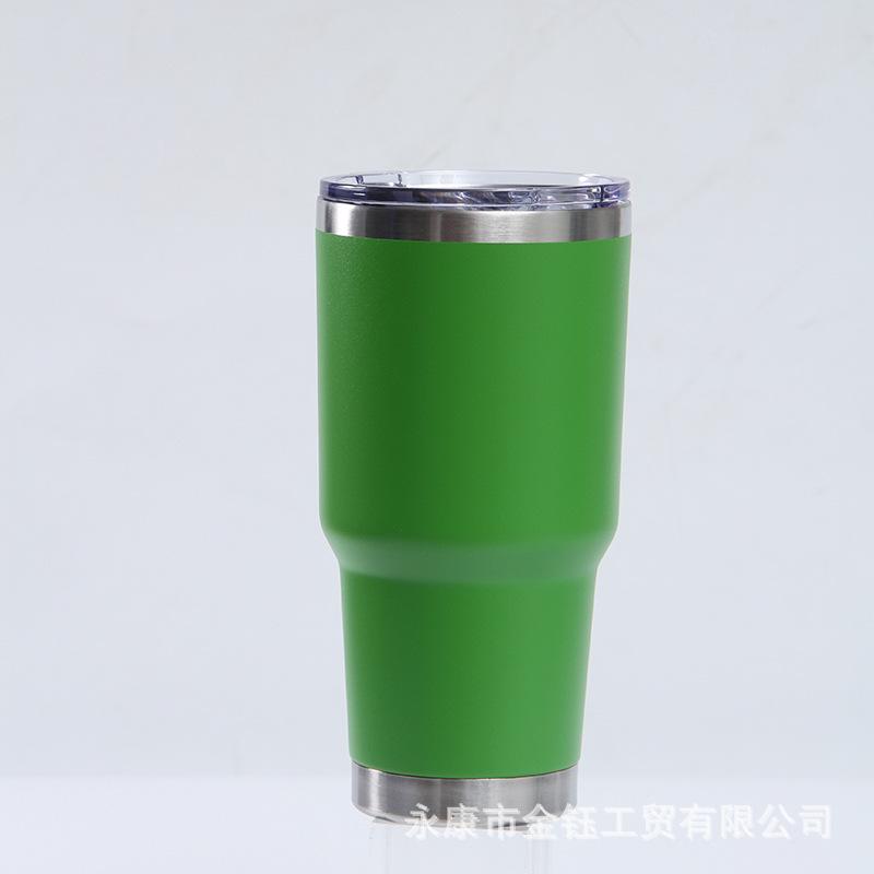 European And American 30Oz Car Cup Pro 304 Stainless Steel Vacuum Color Spray Belly Cup, Portable Car Cup