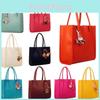 Chic And Stylish Candy Color Pu Leather Tote For Women With Floral Design