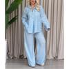 Spring Summer Women's Fashion Casual Loose 2-Piece Pants Set Outfit Crossborder Hot Selling