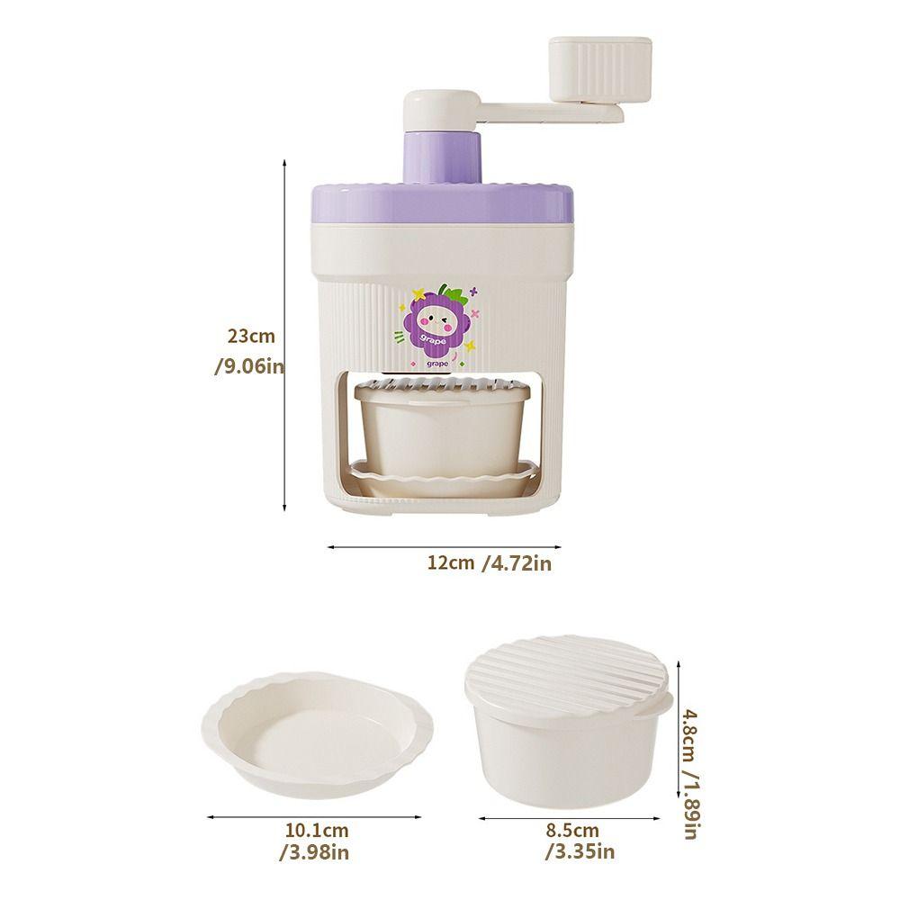 Mini Design Ice Crusher Portable Shaved Ice Maker Manual Ice Shaver Household Use
