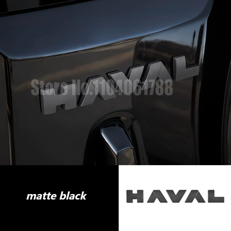 for Great Wall GWM Haval H9 MKII 2024 2025 Car Words Logo ABS Chrome Black Tailgate Emblem Bonnet Badge Rear Trunk Badge