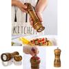 Salt Cooking And Pepper Grinder Hand Movement Oak Wood Pepper Mill Kitchen Tool