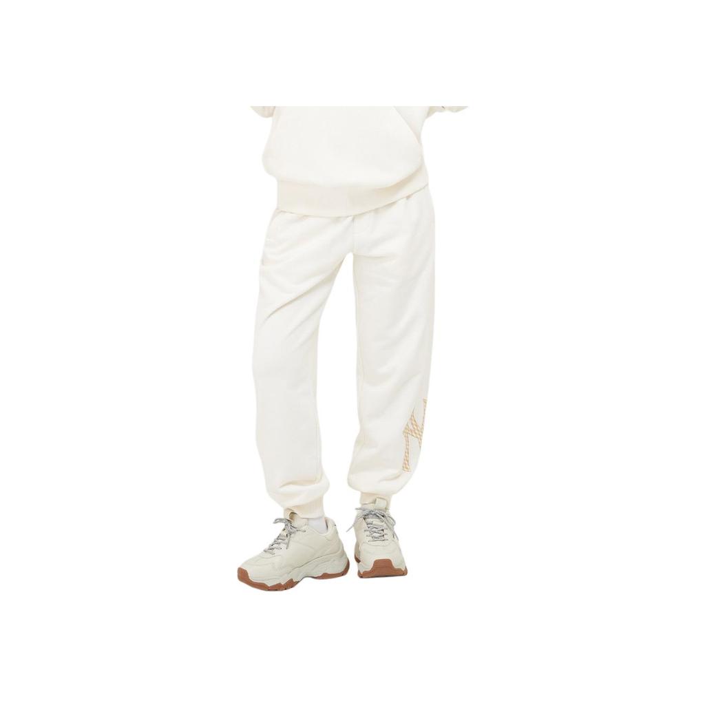 New MLB Knitted Sports Pants Unisex Cream 3APTM0834-50CRS
