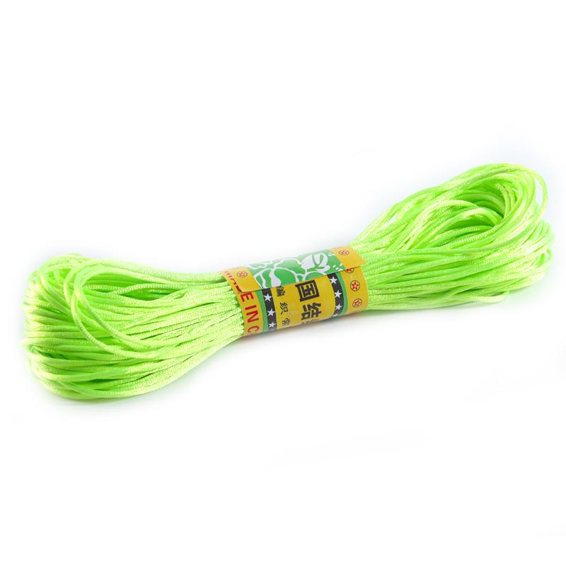 20m Nylon Cords Chinese Knot Woven Colorful Rope String Beads Thread For DIY Handmade Bracelet Jewelry Supplies Accessories