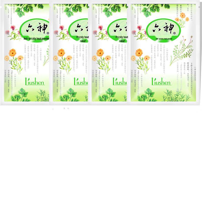 Присыпка от потницы Liushen (75 г x 4 пакетика)