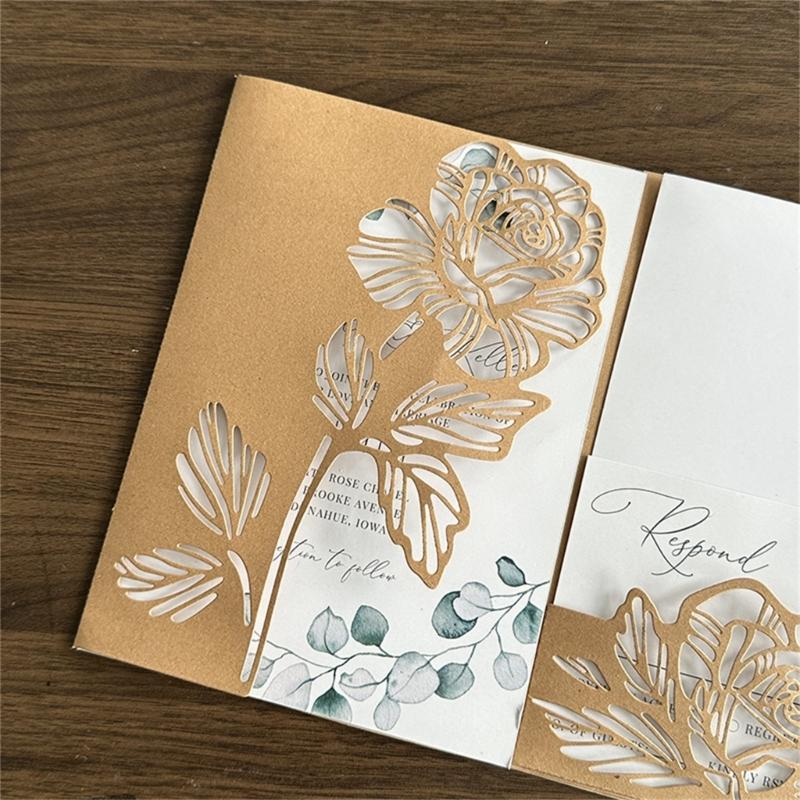Hollowed Flower Cutting Dies Carbon Steel Die Cut Templates Decorative Embossing Paper Die for Card Making Scrapbooking