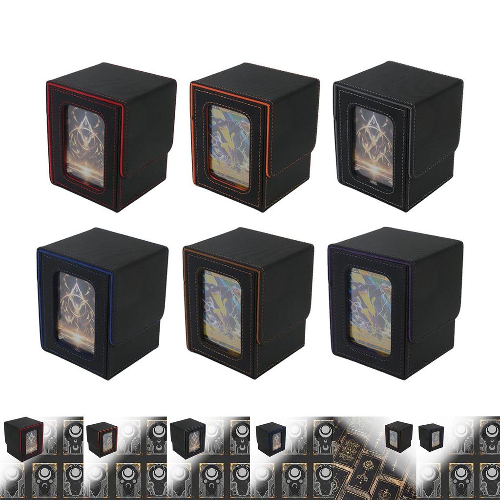 Trading Card Deck Box Card Case Gathering Card Toy for 100+ Cards Decks Case