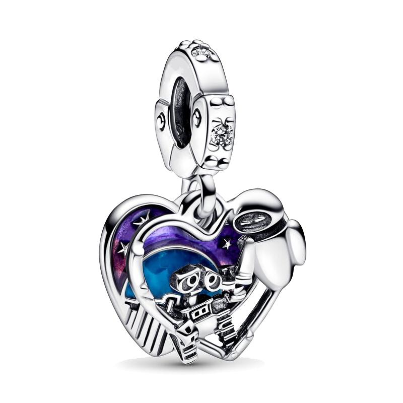 

Дісней 925 Срібло Міккі Вінні Пух Шарми Намистини Жіночий Браслет Намисто Підвіска Прикраси Подарунок Оригінал