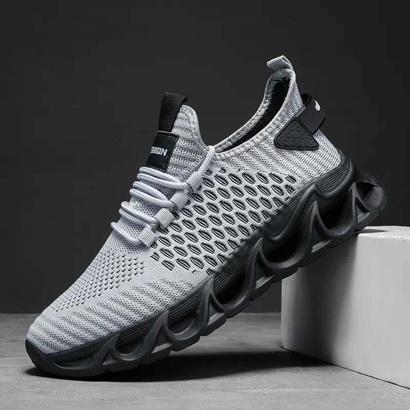 Fashion 2025 Outdoor Men Shoes Breathable Classic Running Sneakers Comfortable Mesh Shoes Slip On Walking Sneakers Tenis Masculino Male