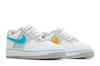 Kids' Sneakers Nike Air Force 1 Low EMB NBA 75th Anniversary Fiesta (GS) White/Grey Fog/Sundial/Turquoise Blue