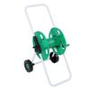 Vattenslangvinda med vagn Grön PP Arbetsbesparande med Hjul Handdriven Slangförvaringsvagn för Trädgård