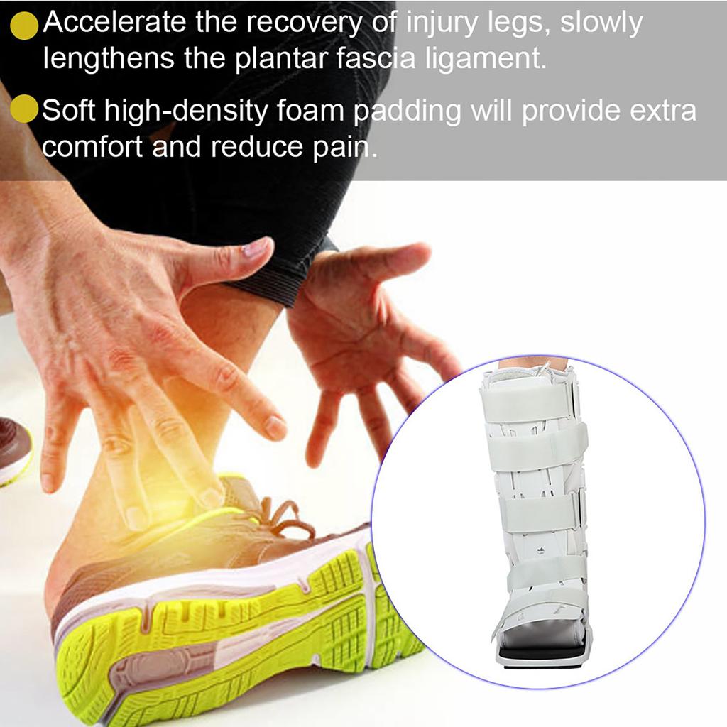 Foam Pneumatic Walking Boot Ankle Strap Support Foot Orthosis Plantar Splint Brace