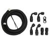 3 Meter Fuel Line Hose Kit AN6 Hose Fitting Adapter Aluminum Nylon Braided Diesel for