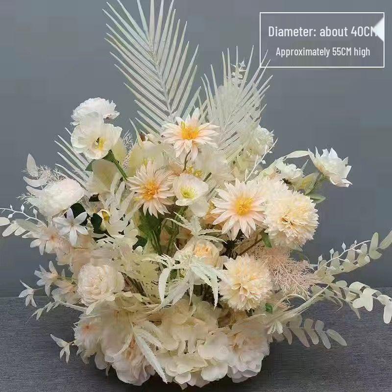 Large Eucalyptus Silk Flower Row for Wedding Table Decoration