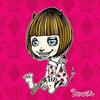 Pop Punk Art Panel 57cm X 57cm L Size Made In Japan Poster Stylish Interior Makeover Living Room Interior Pink Illustration Character Fabric Panel