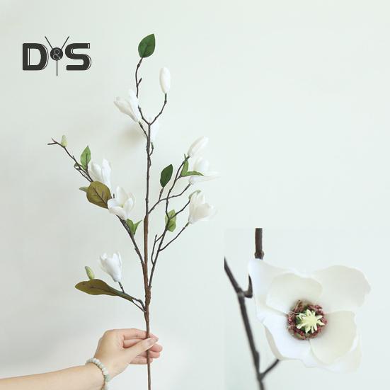 DIY Magnolia Flower Energetic Creative 9 Heads Magnolia Branch Artificiella blommor
