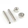 16set Hexagonal Flange Anti Lock Nut Stainless Steel Bolts Exhaust Manifold Header Stud Kit For Ford F150 4.6/5.4L V8