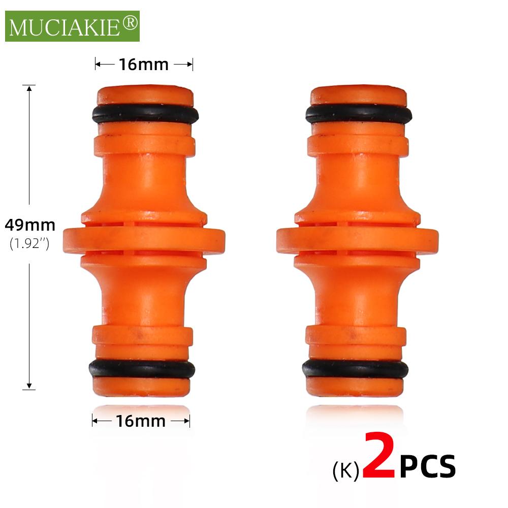

2 шт. Садовые шланги Быстроразъемные соединители Оранжевая резина Пластиковая муфта Адаптер Орошение Мойка автомобиля Шарниры 1/4 3/8 1/2 3/4