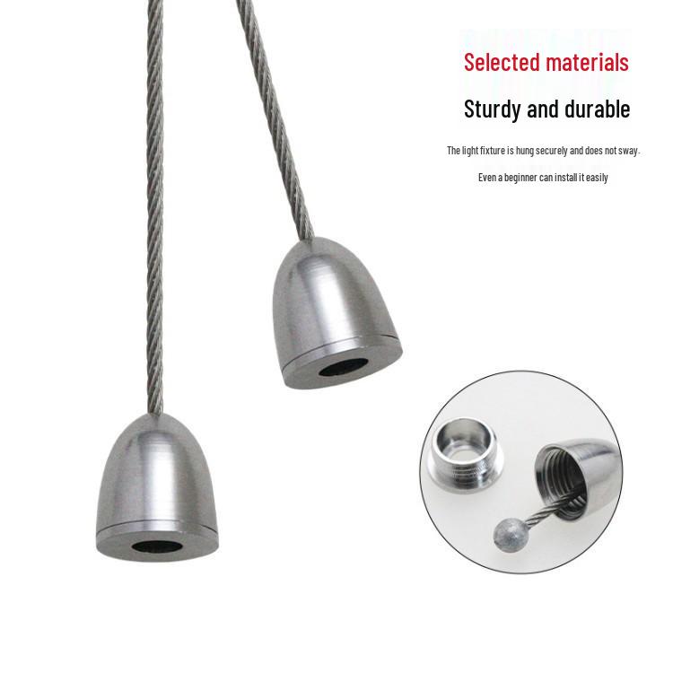 Acrylic Board and Picture Hanging Steel Wire Rope with Tag Fastening