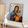 Religious Virgin Mary Portrait Diamond Painting Set  DIY 5D Full Diamond Crafts for Home Wall Decoration