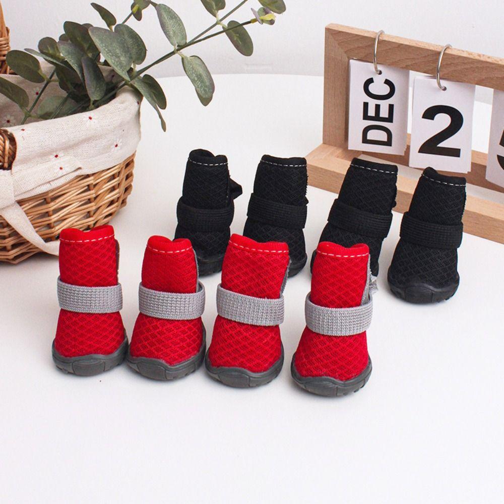 Non-slip Dog Shoes Breathable Pet Shoes Mesh Dog Boots for Small Dogs