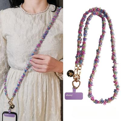Metal Button Chain, Mobile Phone Lanyard, Crossbody, Long Style, Ins, Female, Niche, Outdoor Mobile Phone Strap, Travel
