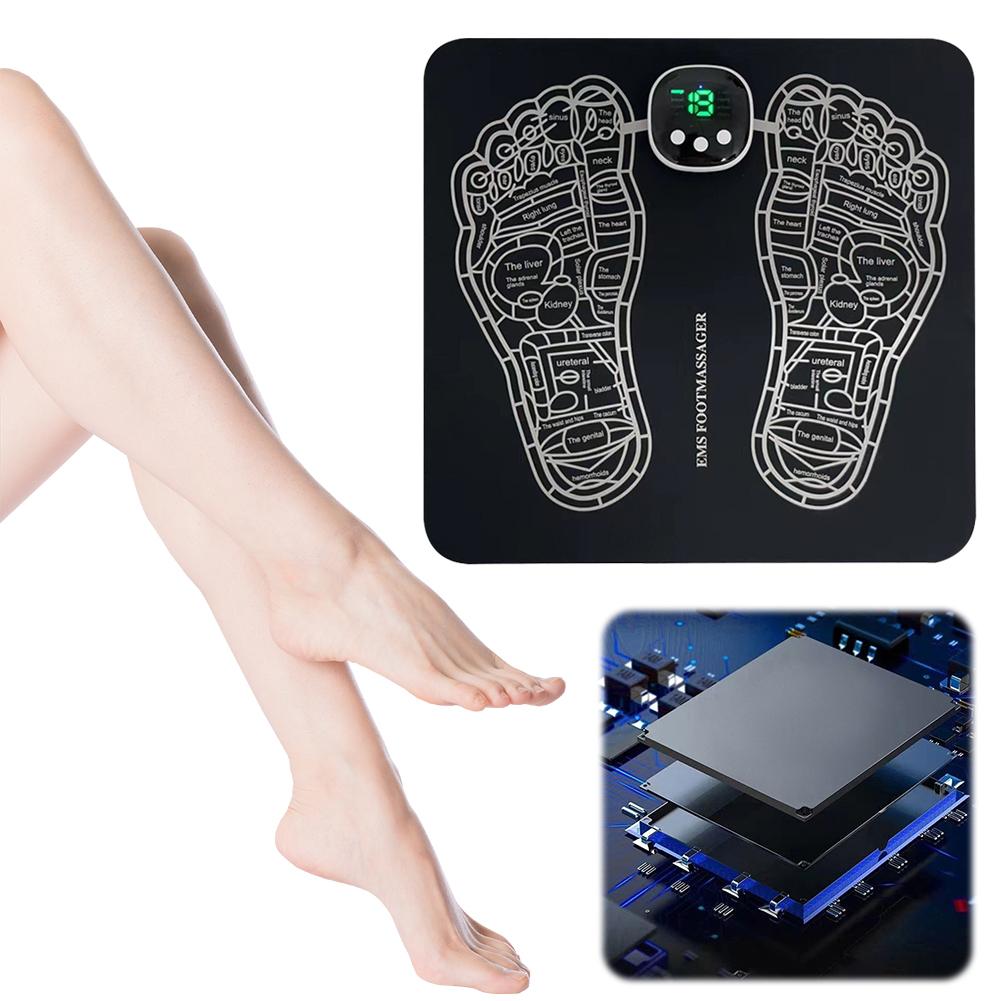 

Массажный коврик для ног Улучшает кровообращение Электрический массажер для ног Электрическая стимуляция мышц Массажный коврик для облегчения боли в ногах