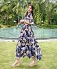Helingbon Women'S Summer Tropical Resort Long Dress A-Line Loose Fit Plus Size / Hi186W