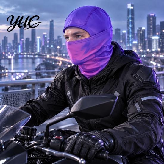 Winter Face Protection Cover Unisex Heat Reactive Balaclava, Color-Changing Full Hood Mask for Lightweight Balaclava Winter, Windproof Neck Gaiter Ski