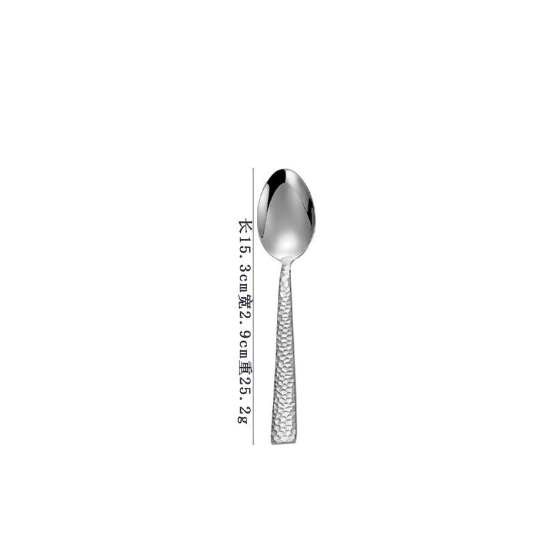 Crack Hammer Knife Fork Spoon 430 Stainless Steel Water Cube Western Tableware Steak Knife Fork Spoon