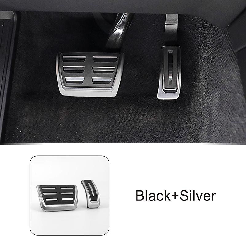 

Car For Porsche Cayenne 2018- Accessories Foot Pedal Rest Fuel Accelerator Brake Footrest Pad Plate Protect Cover Decoration 2 pieces