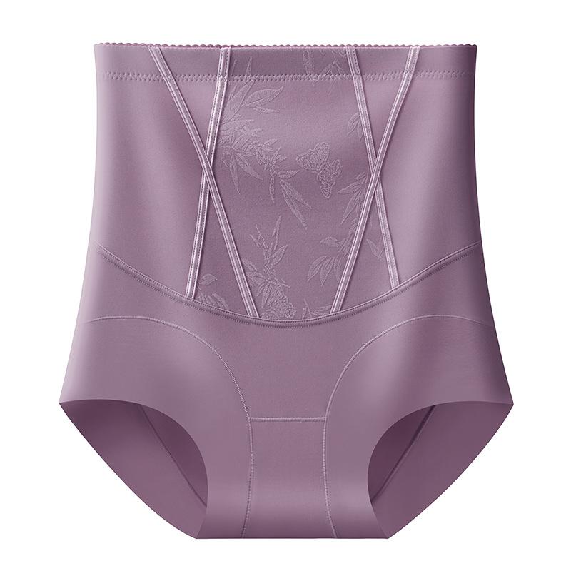Women's National Style Relief Sexy Jacquard Thin Comfortable No Trace of Abdominal Lift Underwear