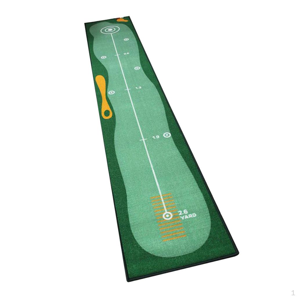 Golf Putting Mat Practice Alignment Adjustable for Outdoor