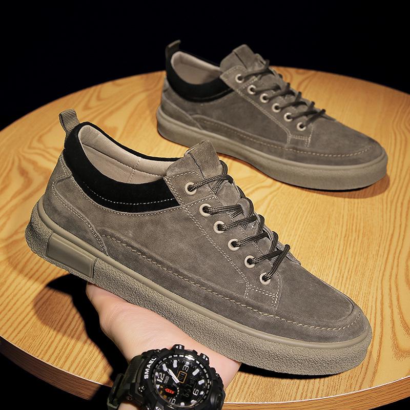 2023 Autumn Winter Men s Casual Retro Skate Shoes in Genuine Leather 42