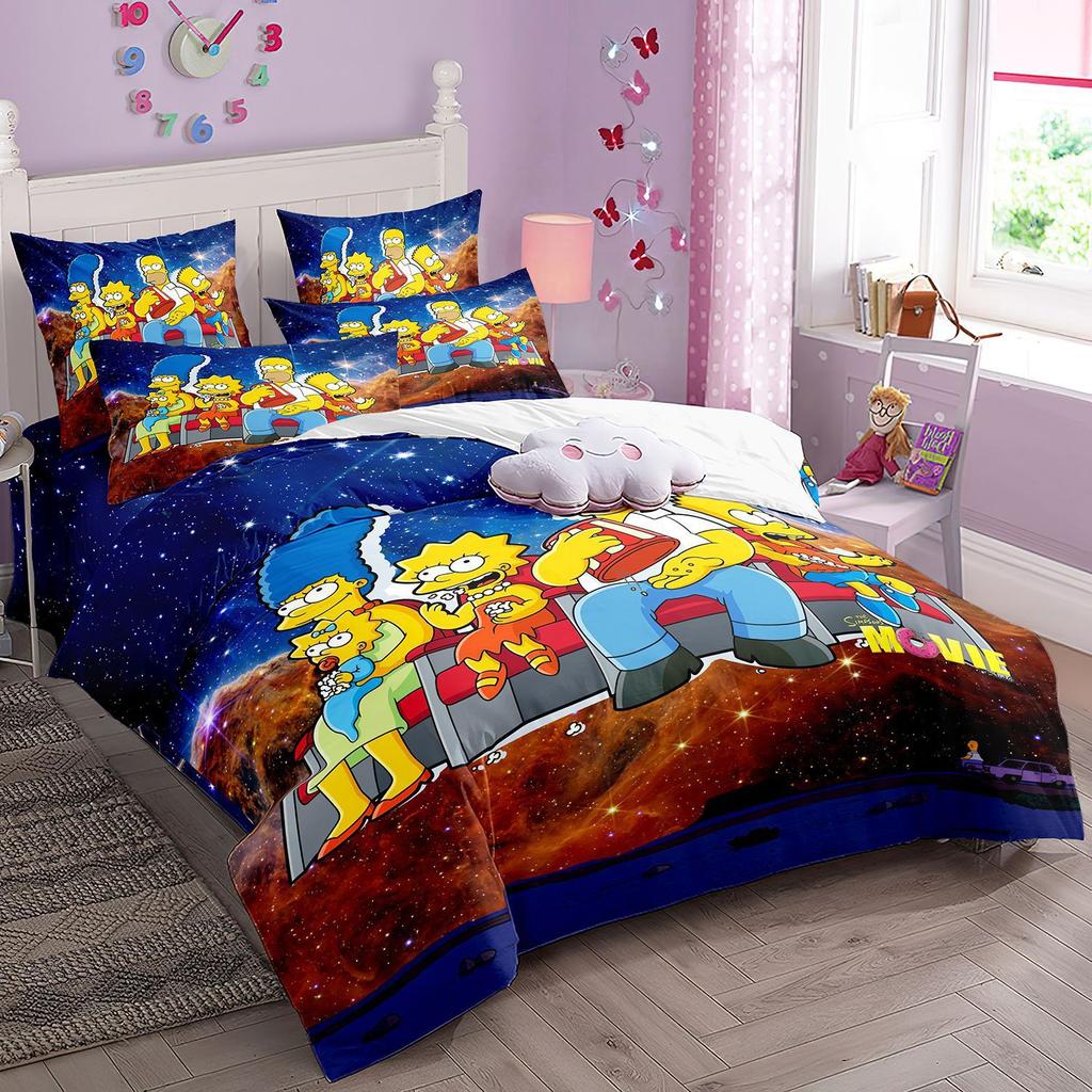 Three-piece Bedding Set 3d Digital Printing Quilt Cover