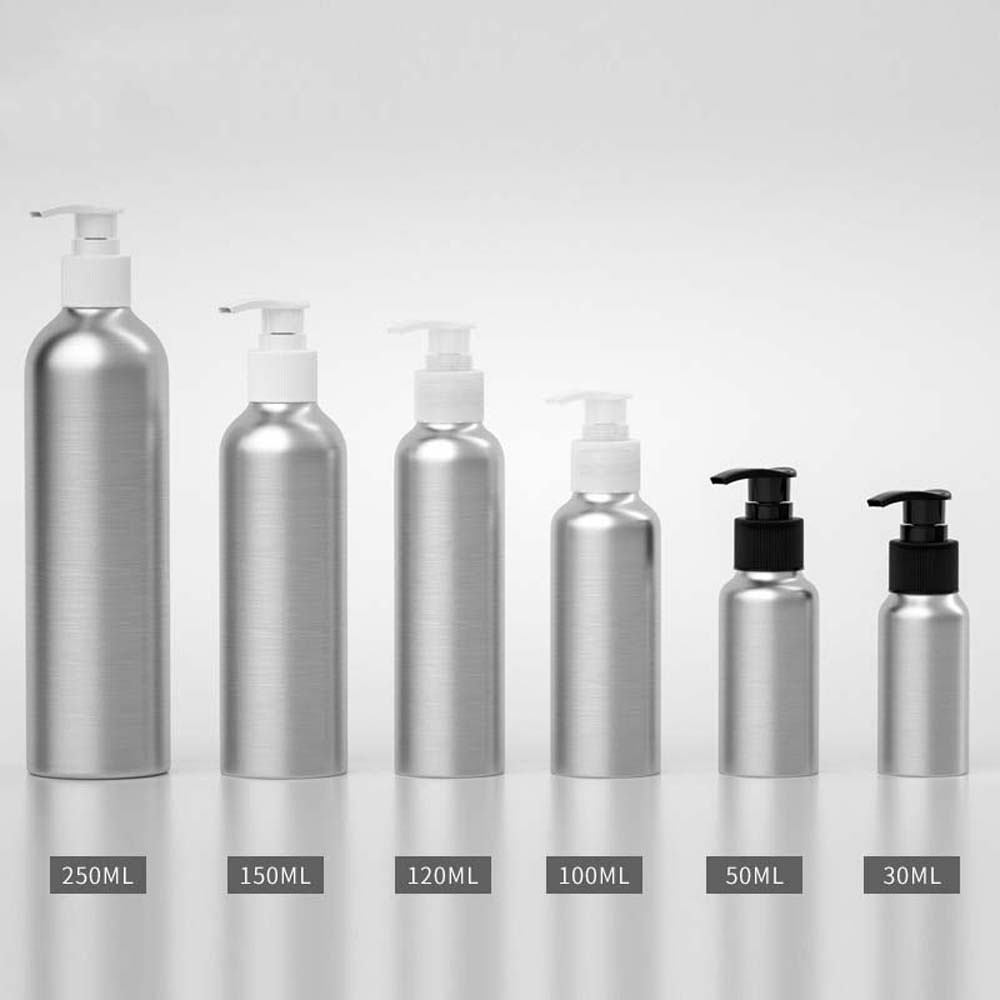 Makeup Aluminum Bottle Hairdresser Pressing Bottle Gel Bottle Refillable Bottles Lotion Bottle