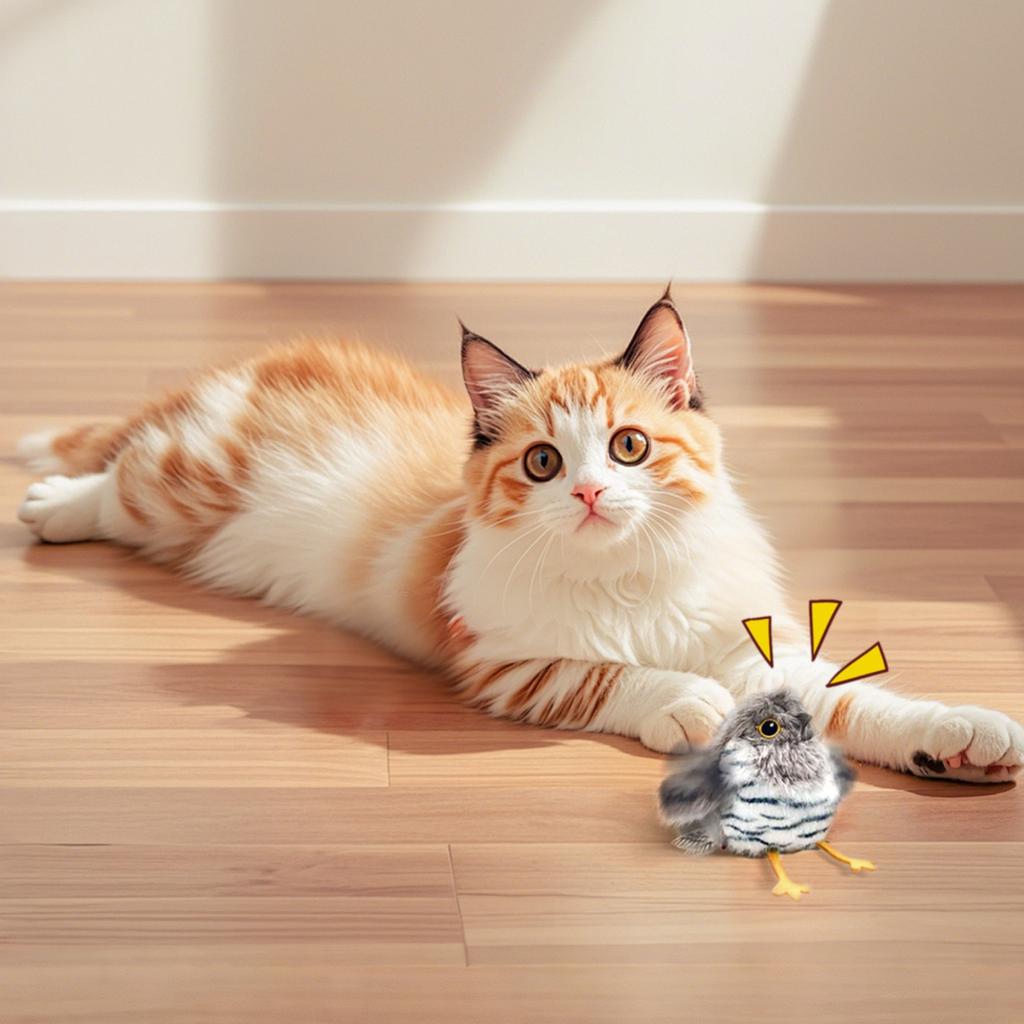Bird Simulation Bird Toy Self-hi Boredom Electric Vocal Sparrow Automatically Teases
