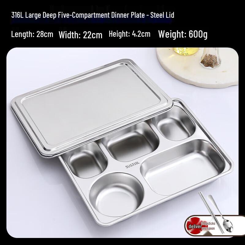 

Stainless Steel Divided Bento Box