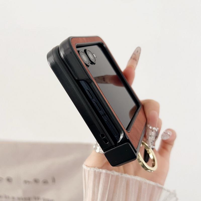 Solid Color Leather Magnetic Folding Case For Motorola Razr 60 50 Ultra 40 Ultra Wireless Charge Shockproof Slim Hard PC Ring Holder 3pcs Phone Cover